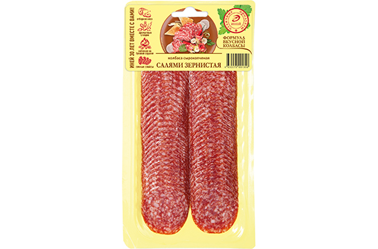 Колбаса Салями Зернистая, сырокопченая