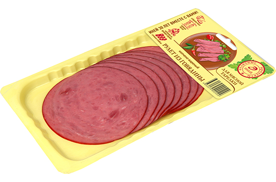 Рулет из говядины копчено-вареный