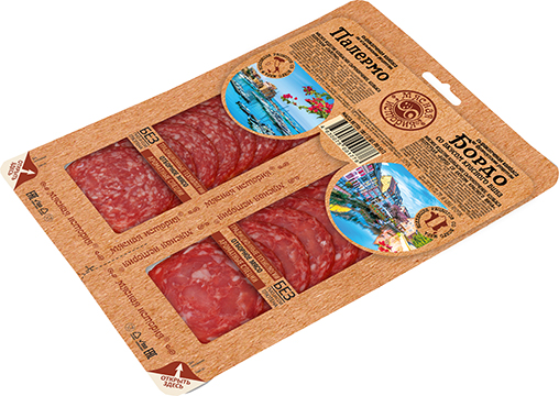 Колбасы Палермо/ Бордо со вкусом красного вина сырокопченые, микс