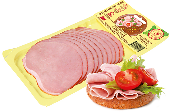 Карбонад Вкусный бутерброд копчено-вареный