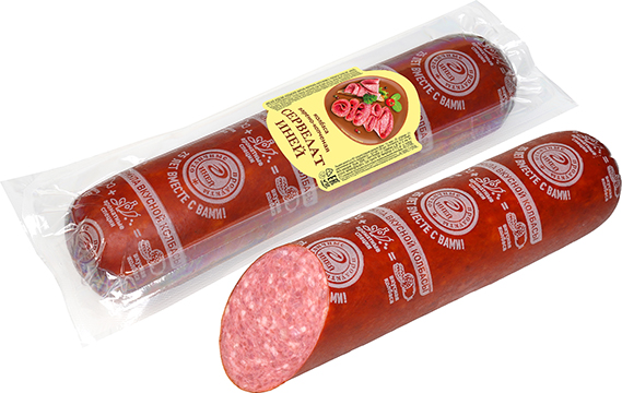 Колбаса Сервелат Иней варено-копченая