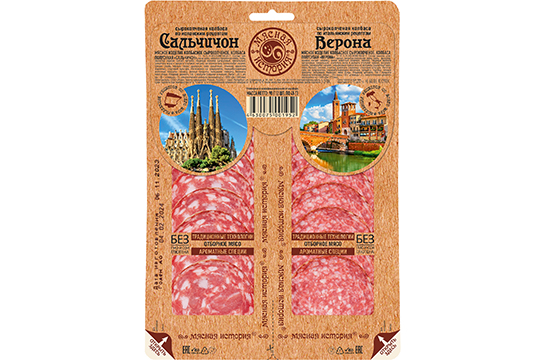 Колбасы Сальчичон/ Верона сырокопченые, микс