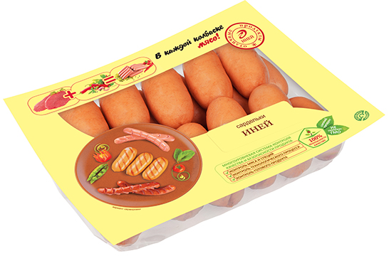 Сардельки Иней, в натуральной оболочке