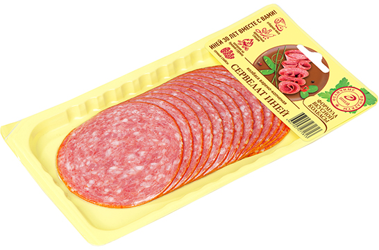 Колбаса Сервелат Иней, варено-копченая