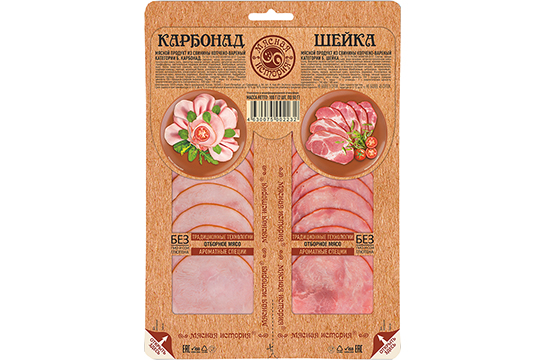 Карбонад/ Шейка копчено-вареные, микс