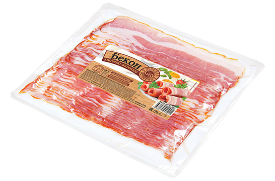 Бекон копчено-варёный 