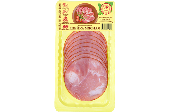 Шейка Мясная, копчено-вареная