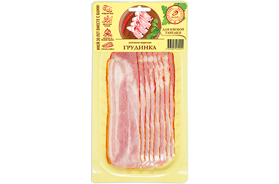 Грудинка копчено-вареная